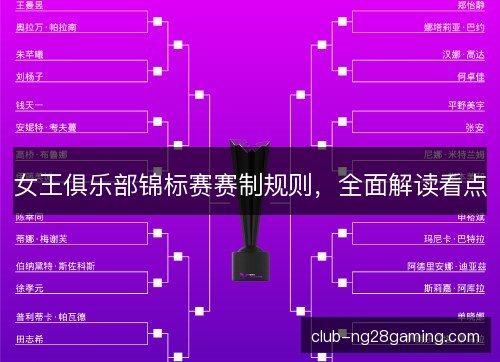女王俱乐部锦标赛赛制规则,全面解读看点 女王俱乐部锦标赛赛制规则,全面解读看点